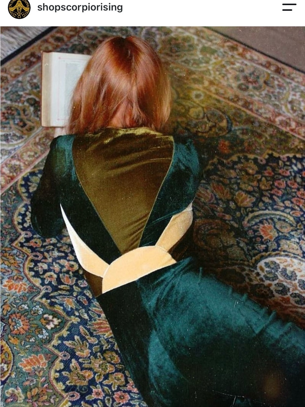Emerald Velvet Colorblock Jumpsuit with Gold Accent